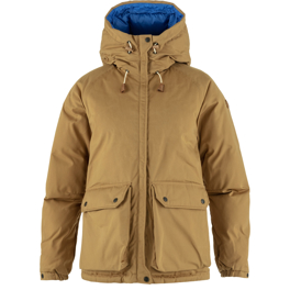 Fjällräven Down Jacket No. 16 W Women’s Down jackets Brown, Yellow Main Front 65333
